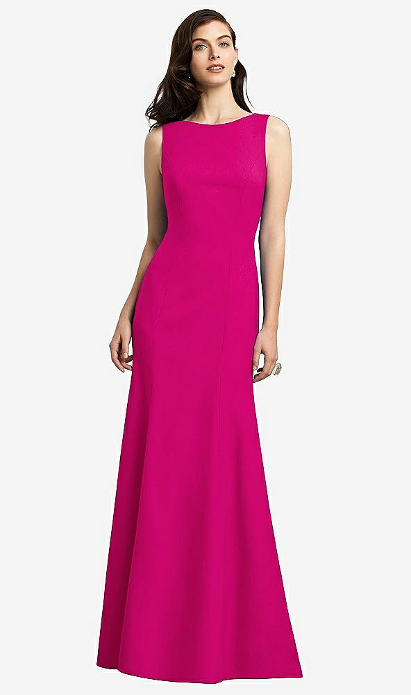 Back View - Think Pink Dessy Bridesmaid Dress 2936