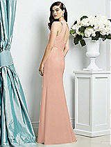 Rear View Thumbnail - Pale Peach Dessy Bridesmaid Dress 2938