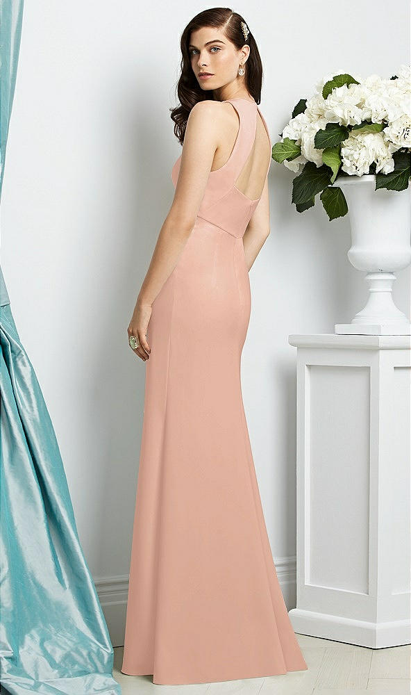 Back View - Pale Peach Dessy Bridesmaid Dress 2938