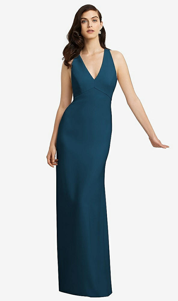 Front View - Atlantic Blue Dessy Bridesmaid Dress 2938