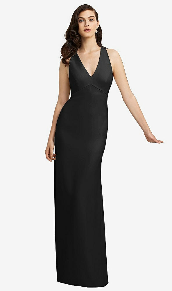 Front View - Black Dessy Bridesmaid Dress 2938