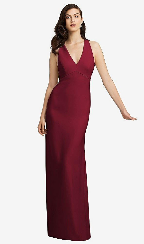 Front View - Burgundy Dessy Bridesmaid Dress 2938