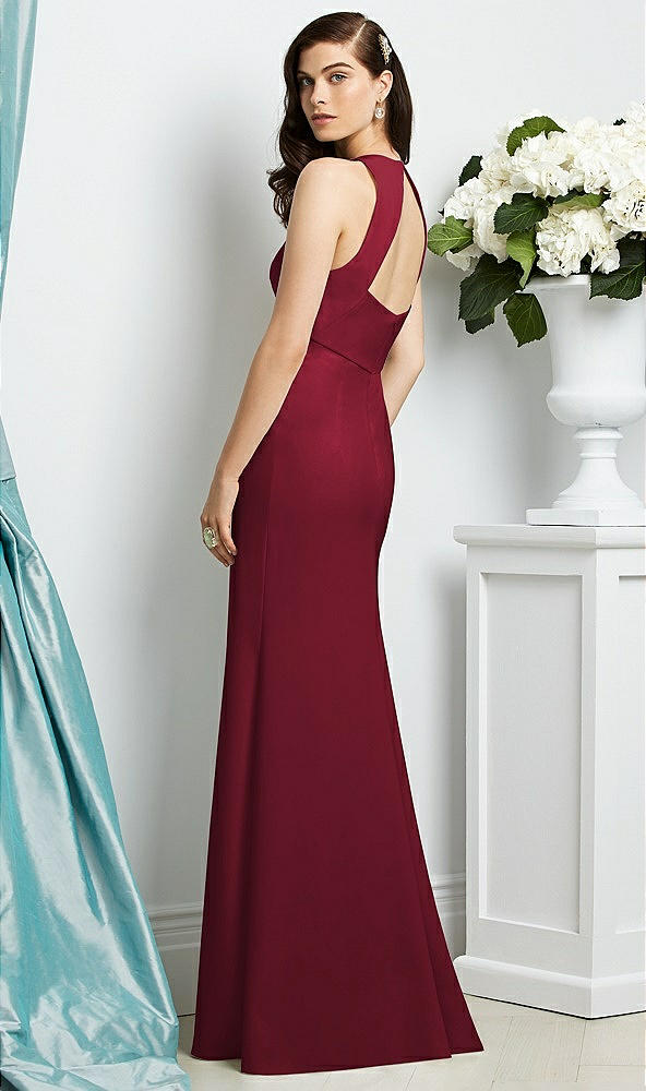 Back View - Burgundy Dessy Bridesmaid Dress 2938