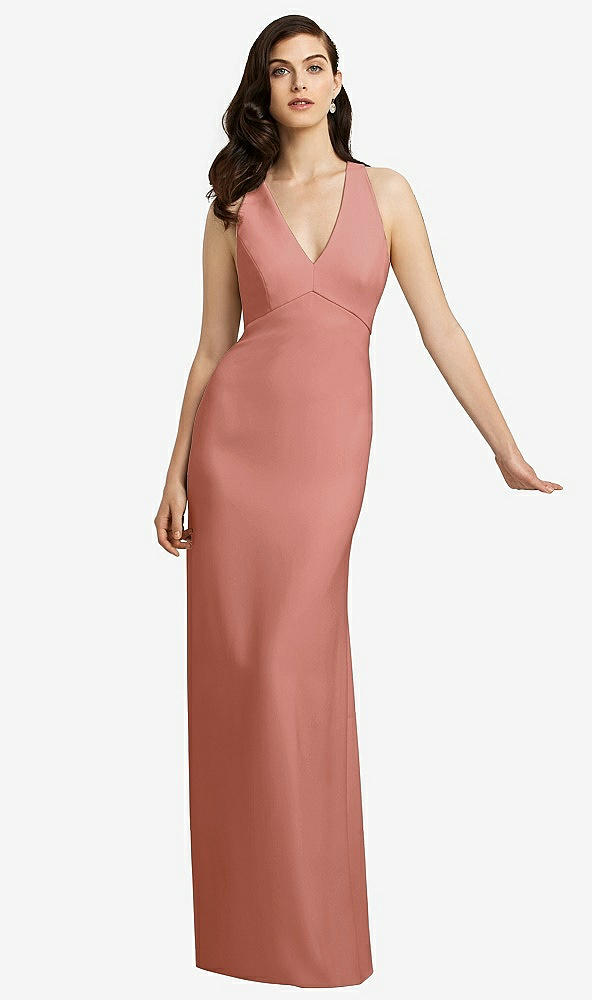 Front View - Desert Rose Dessy Bridesmaid Dress 2938