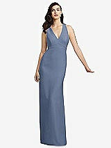 Front View Thumbnail - Larkspur Blue Dessy Bridesmaid Dress 2938