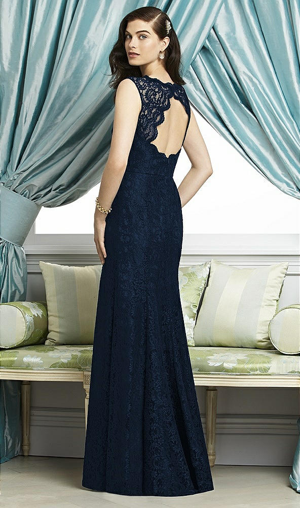 Back View - Midnight Navy Dessy Bridesmaid Dress 2940