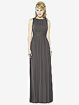 Front View Thumbnail - Caviar Gray After Six Bridesmaid Dress 6709