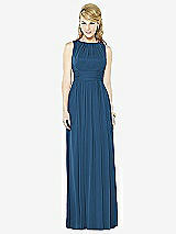 Front View Thumbnail - Dusk Blue After Six Bridesmaid Dress 6709