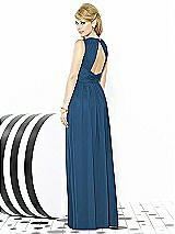 Rear View Thumbnail - Dusk Blue After Six Bridesmaid Dress 6709