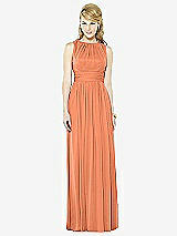 Front View Thumbnail - Sweet Melon After Six Bridesmaid Dress 6709