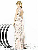 Rear View Thumbnail - Blush Garden After Six Bridesmaid Dress 6709