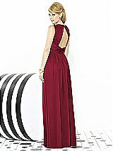 Rear View Thumbnail - Burgundy After Six Bridesmaid Dress 6709