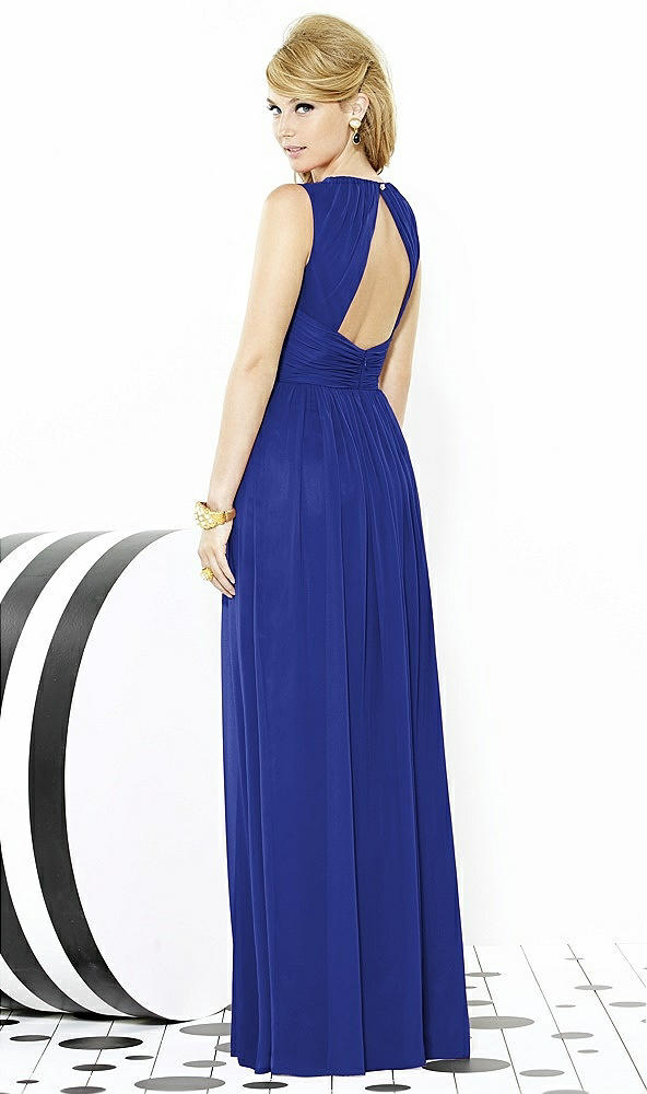 Back View - Cobalt Blue After Six Bridesmaid Dress 6709