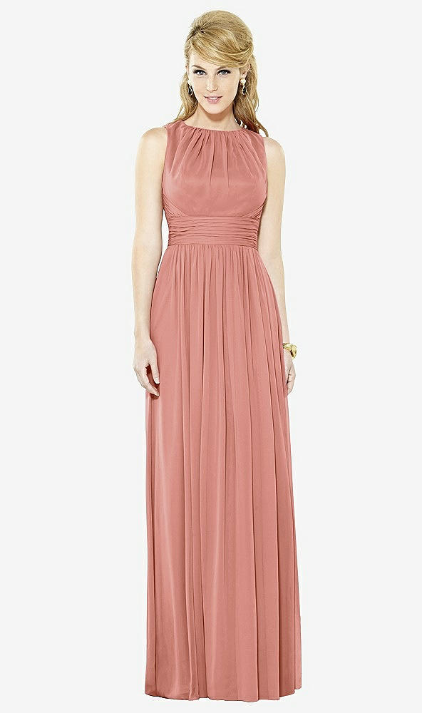 Front View - Desert Rose After Six Bridesmaid Dress 6709