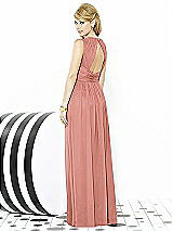 Rear View Thumbnail - Desert Rose After Six Bridesmaid Dress 6709