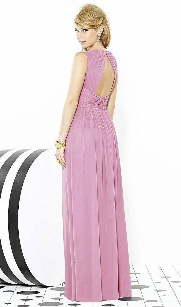 Back View - Powder Pink After Six Bridesmaid Dress 6709