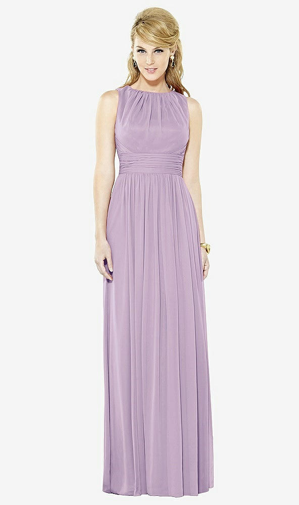 Front View - Pale Purple After Six Bridesmaid Dress 6709