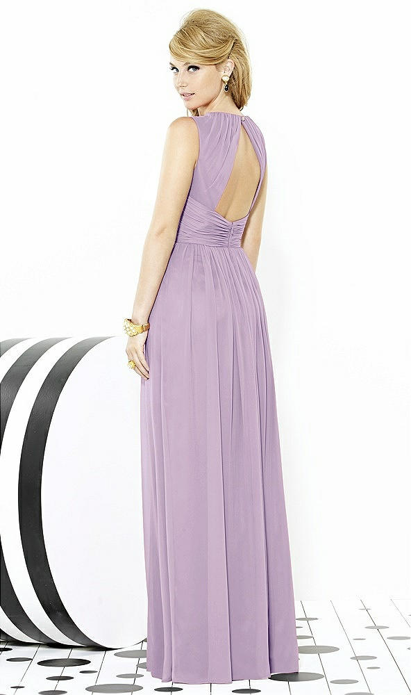 Back View - Pale Purple After Six Bridesmaid Dress 6709