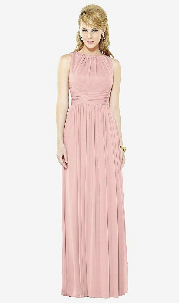 Front View - Rose - PANTONE Rose Quartz After Six Bridesmaid Dress 6709