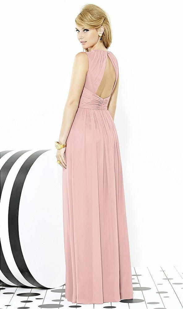 Back View - Rose - PANTONE Rose Quartz After Six Bridesmaid Dress 6709