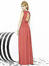 Rear View Thumbnail - Coral Pink After Six Bridesmaid Dress 6709