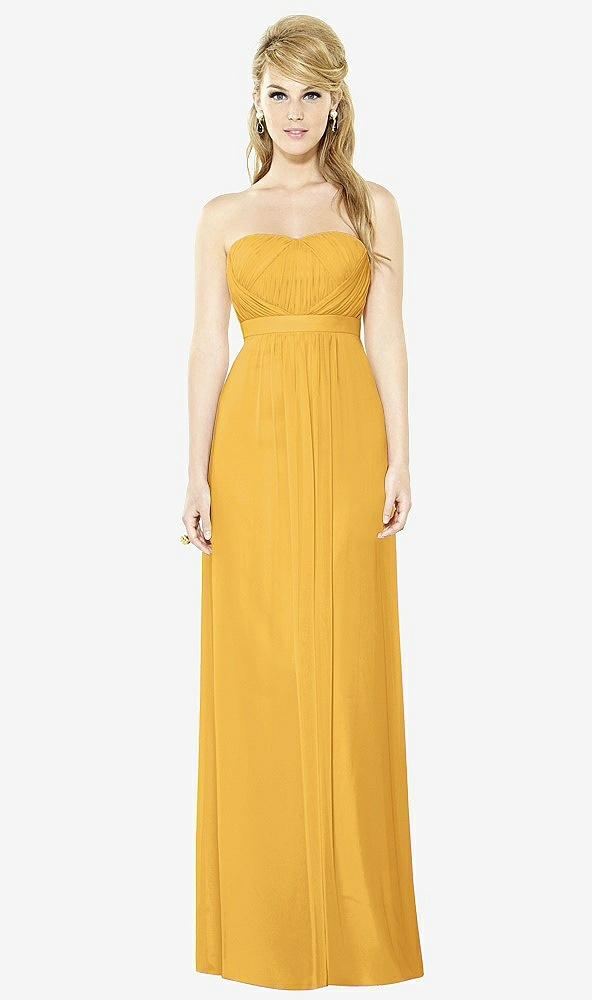 Front View - NYC Yellow After Six Bridesmaids Style 6710