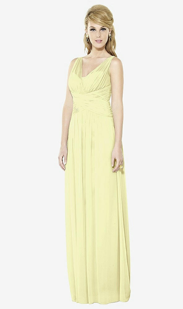 Front View - Butter Yellow After Six Bridesmaid Dress 6711