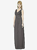 Front View Thumbnail - Caviar Gray After Six Bridesmaid Dress 6711