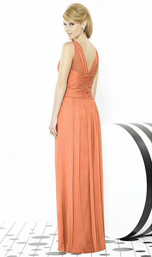 Back View - Sweet Melon After Six Bridesmaid Dress 6711