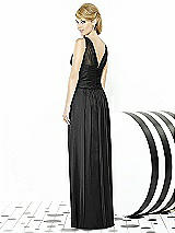 Rear View Thumbnail - Black After Six Bridesmaid Dress 6711