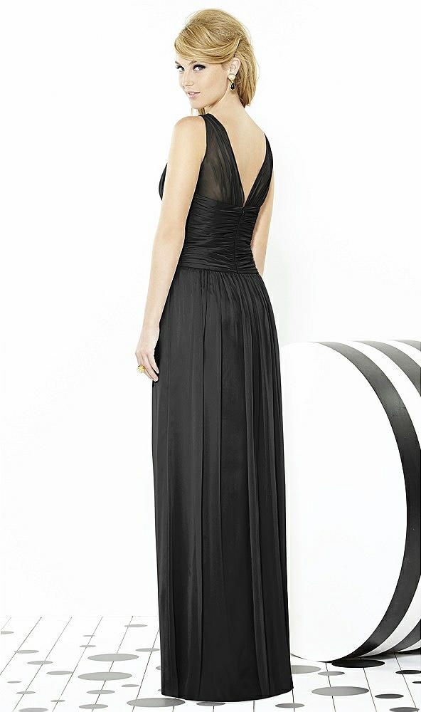 Back View - Black After Six Bridesmaid Dress 6711