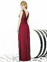 Rear View Thumbnail - Burgundy After Six Bridesmaid Dress 6711