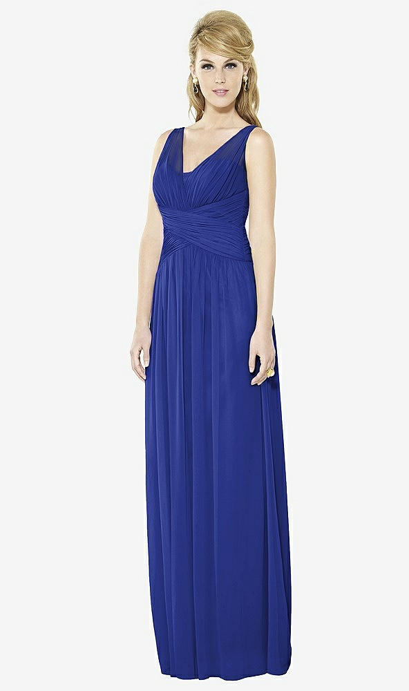 Front View - Cobalt Blue After Six Bridesmaid Dress 6711