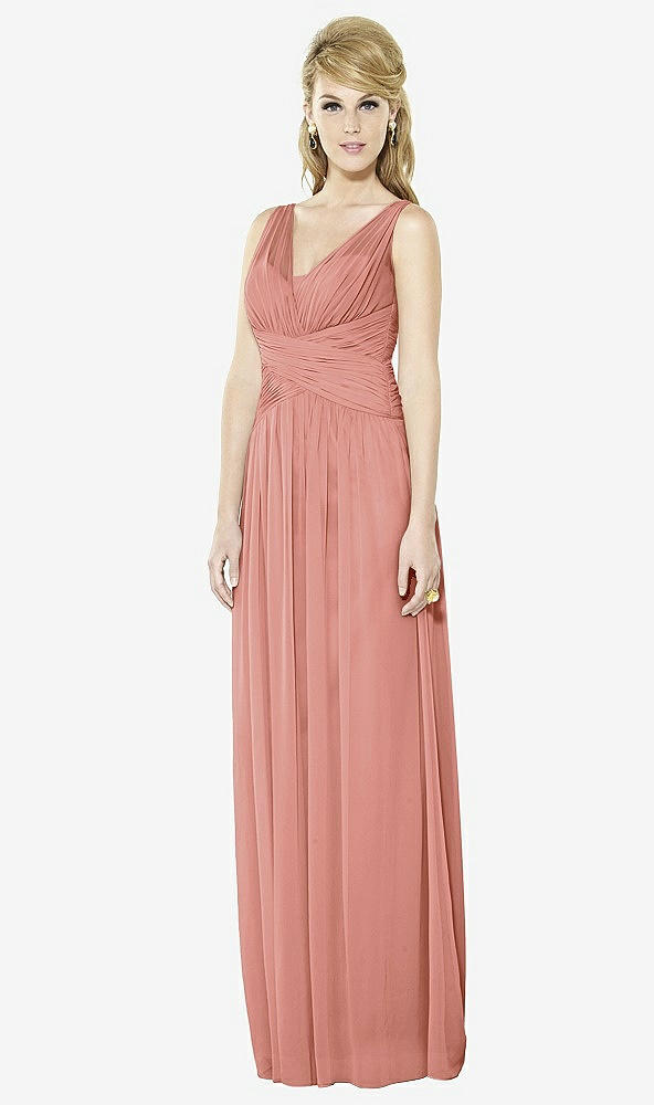 Front View - Desert Rose After Six Bridesmaid Dress 6711