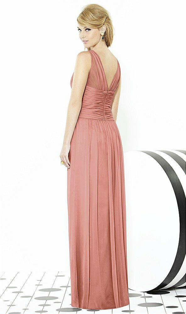 Back View - Desert Rose After Six Bridesmaid Dress 6711