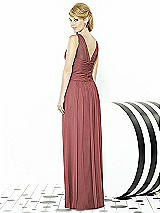 Rear View Thumbnail - English Rose After Six Bridesmaid Dress 6711