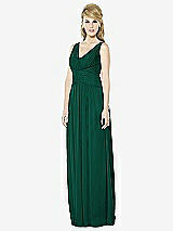 Front View Thumbnail - Hunter Green After Six Bridesmaid Dress 6711