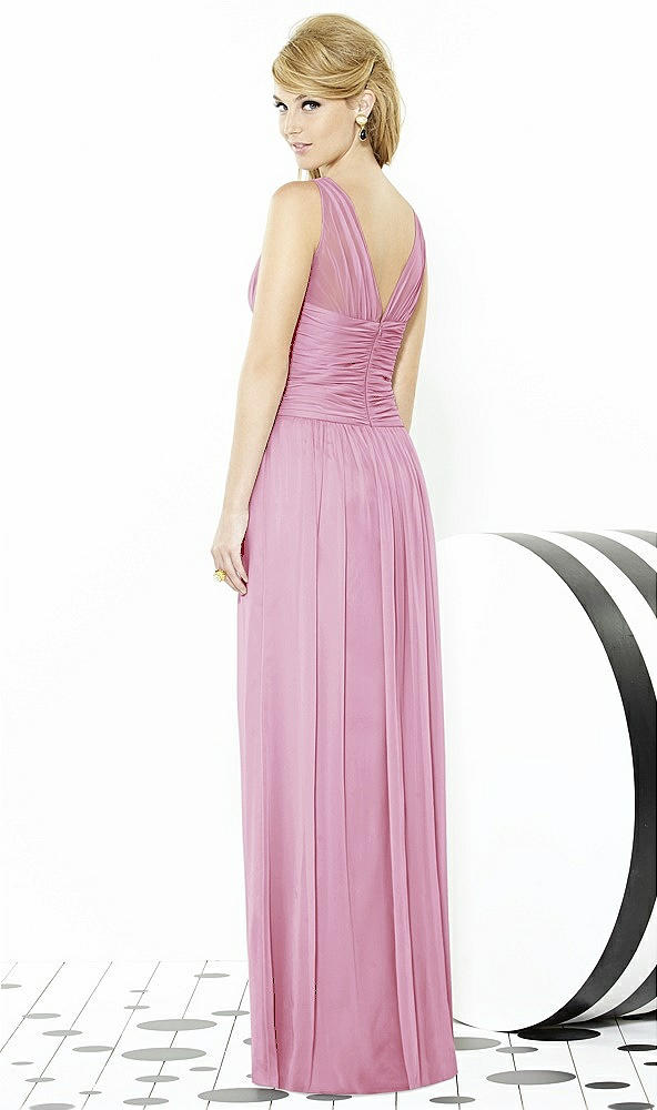 Back View - Powder Pink After Six Bridesmaid Dress 6711