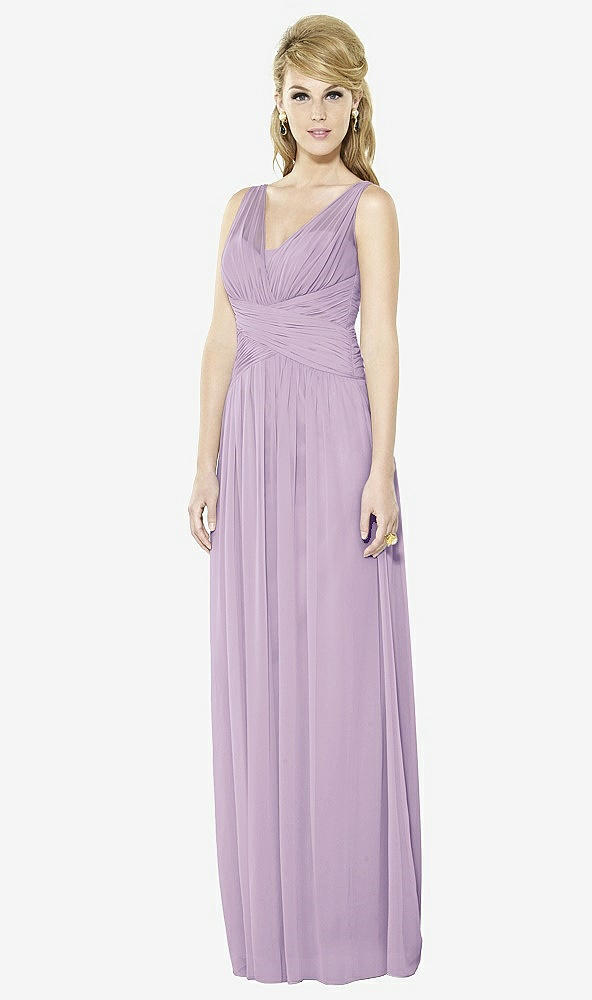 Front View - Pale Purple After Six Bridesmaid Dress 6711