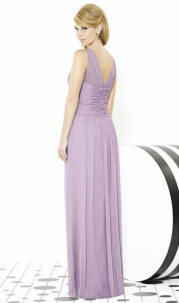 Back View - Pale Purple After Six Bridesmaid Dress 6711