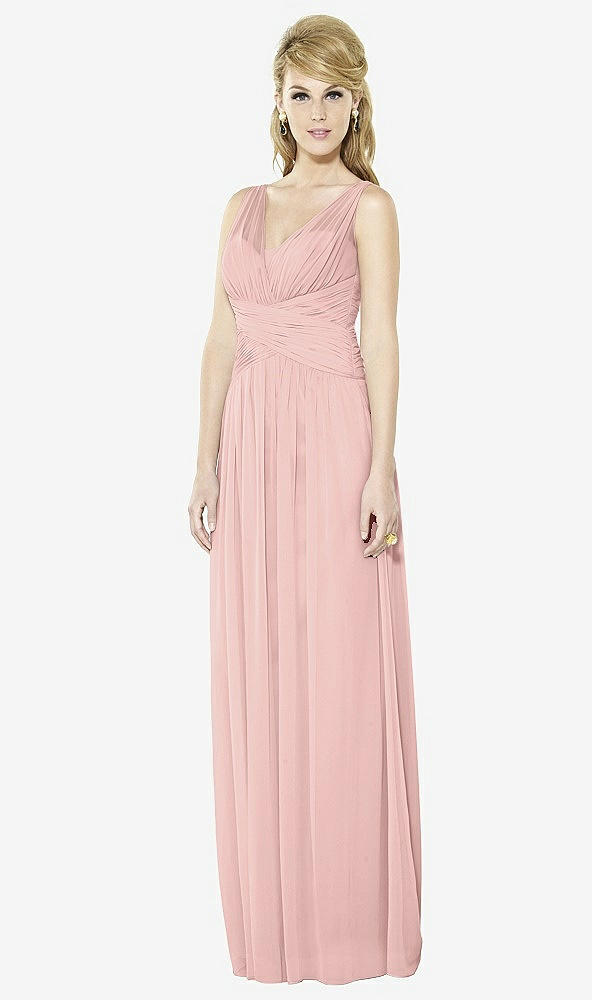 Front View - Rose - PANTONE Rose Quartz After Six Bridesmaid Dress 6711