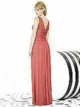 Rear View Thumbnail - Coral Pink After Six Bridesmaid Dress 6711