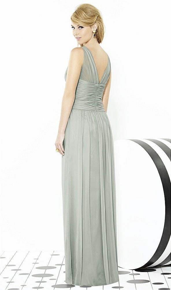 Back View - Willow Green After Six Bridesmaid Dress 6711