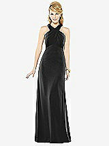 Front View Thumbnail - Black After Six Bridesmaid Dress 6716