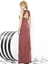 Rear View Thumbnail - English Rose After Six Bridesmaid Dress 6716