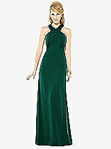 Front View Thumbnail - Hunter Green After Six Bridesmaid Dress 6716