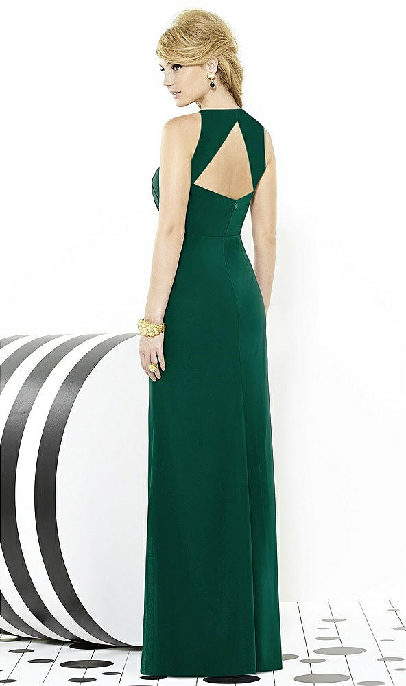 Back View - Hunter Green After Six Bridesmaid Dress 6716