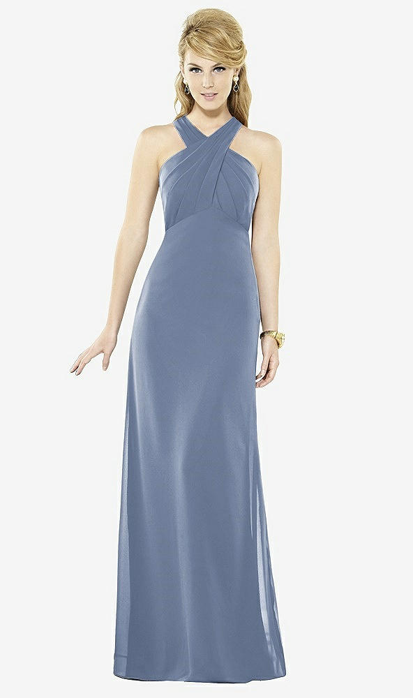 Front View - Larkspur Blue After Six Bridesmaid Dress 6716