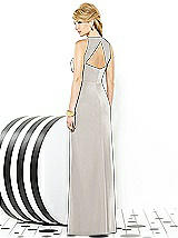 Rear View Thumbnail - Oyster After Six Bridesmaid Dress 6716