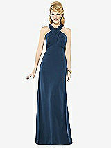 Front View Thumbnail - Sofia Blue After Six Bridesmaid Dress 6716